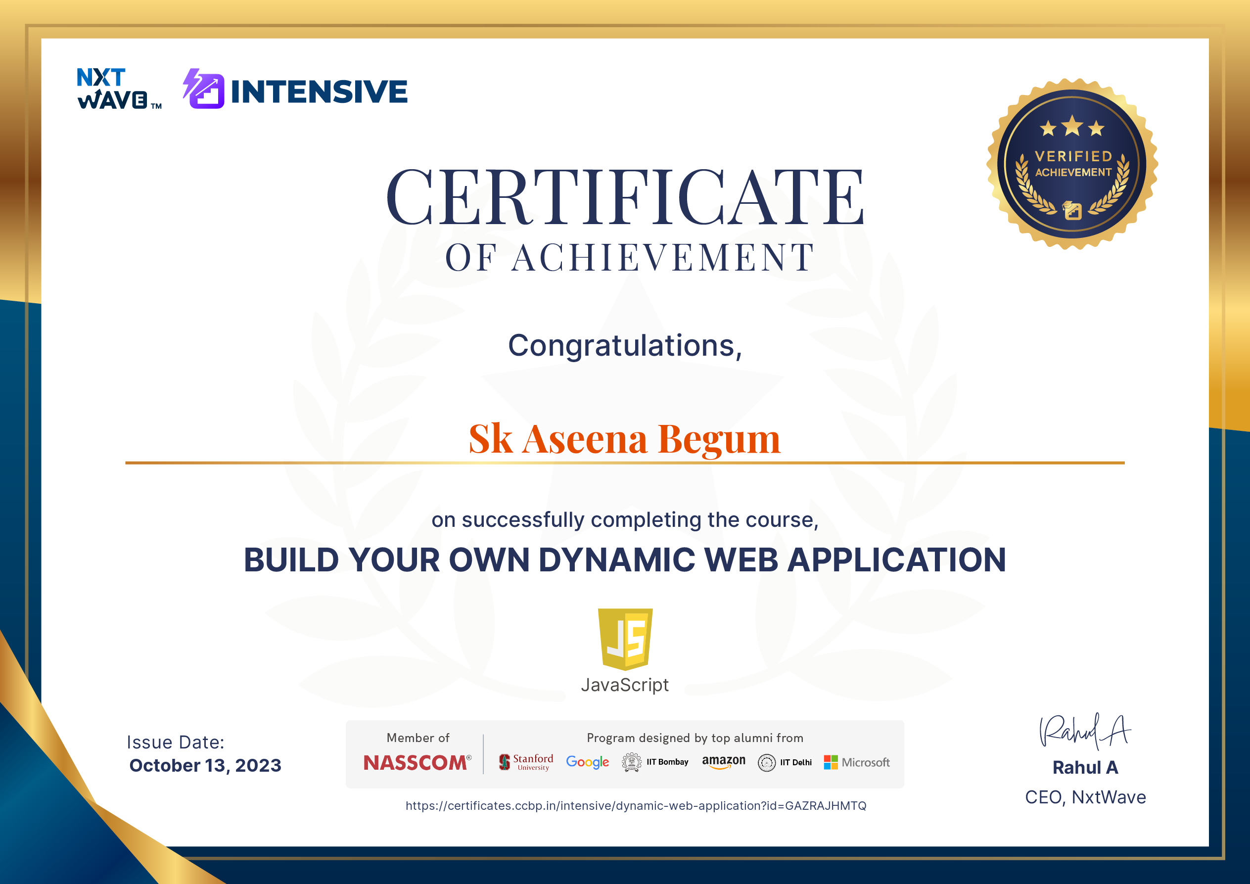 Certificate 10